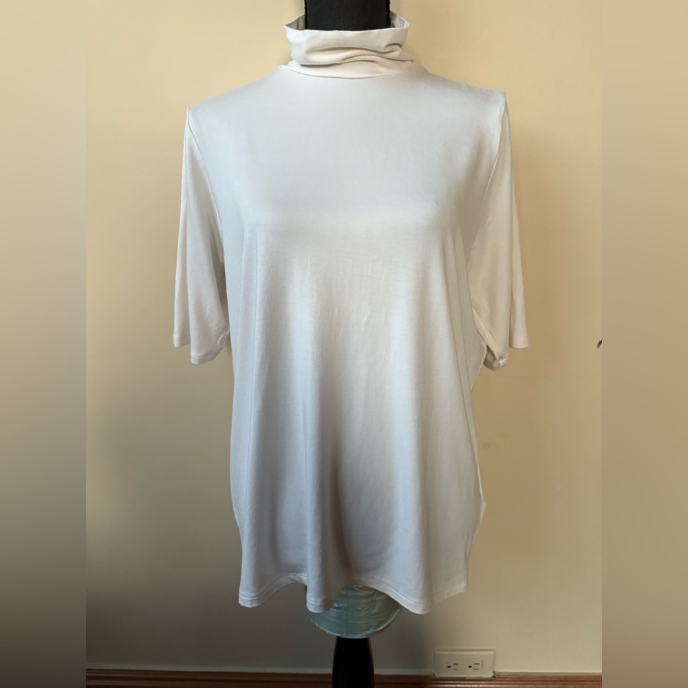 Ralph Lauren Cream Short Sleeve Turtleneck NWOT